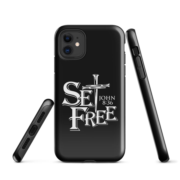 Christian Phone Case Set Free Black for iPhone® iPhone® Phone Cases   