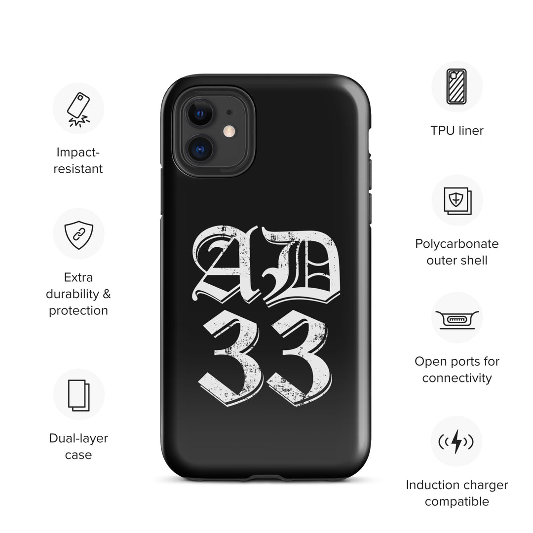 Christian Phone Case AD 33 Old English Black for iPhone® iPhone® Phone Cases   