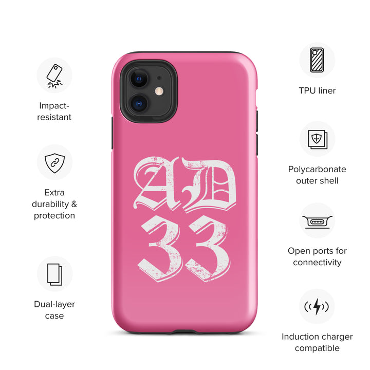 Christian Phone Case AD 33 Old English Pink for iPhone® iPhone® Phone Cases   