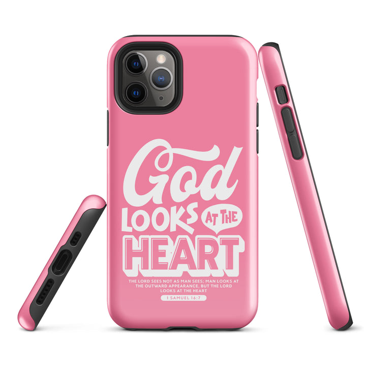 Christian Phone Case God Looks At Heart for iPhone® iPhone® Phone Cases   