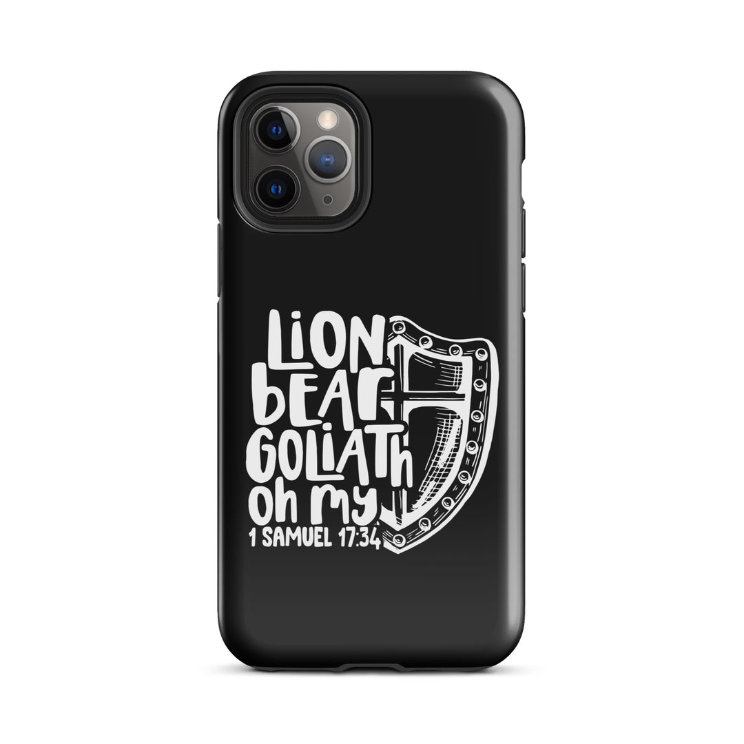 Christian Phone Case Lion Bear Goliath Oh My for iPhone® iPhone® Phone Cases Glossy iPhone 11 Pro 