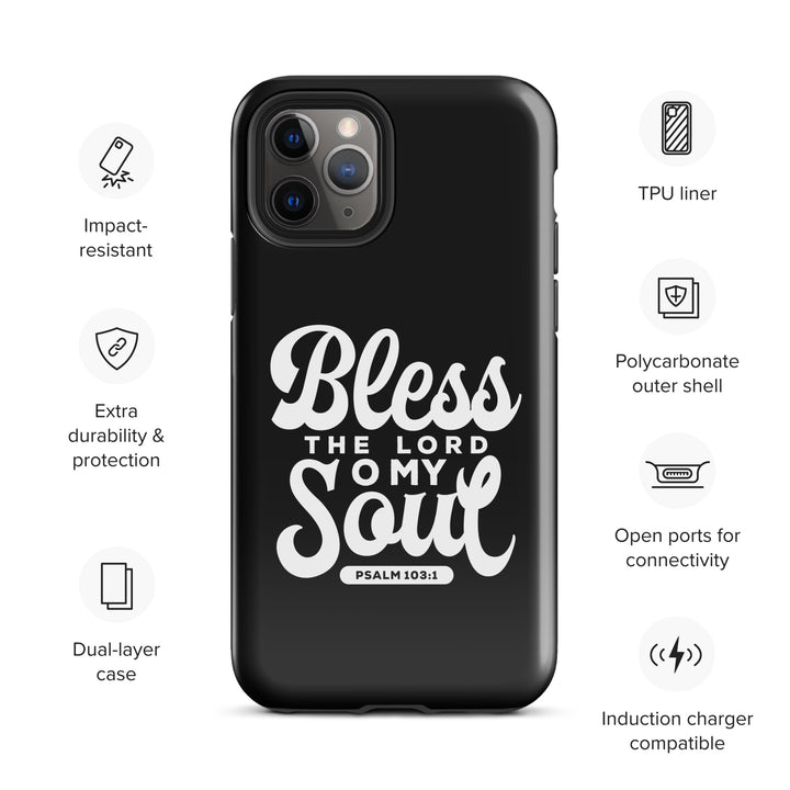 Christian Phone Case Bless The Lord Tough for iPhone® iPhone® Phone Cases   