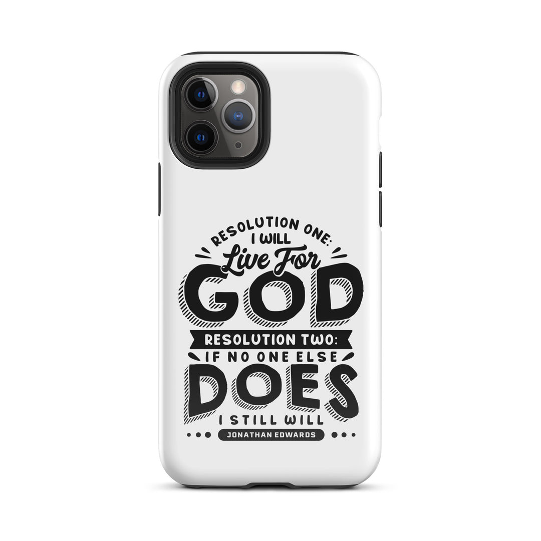 Christian Phone Case Live For God White for iPhone® iPhone® Phone Cases Glossy iPhone 11 Pro 