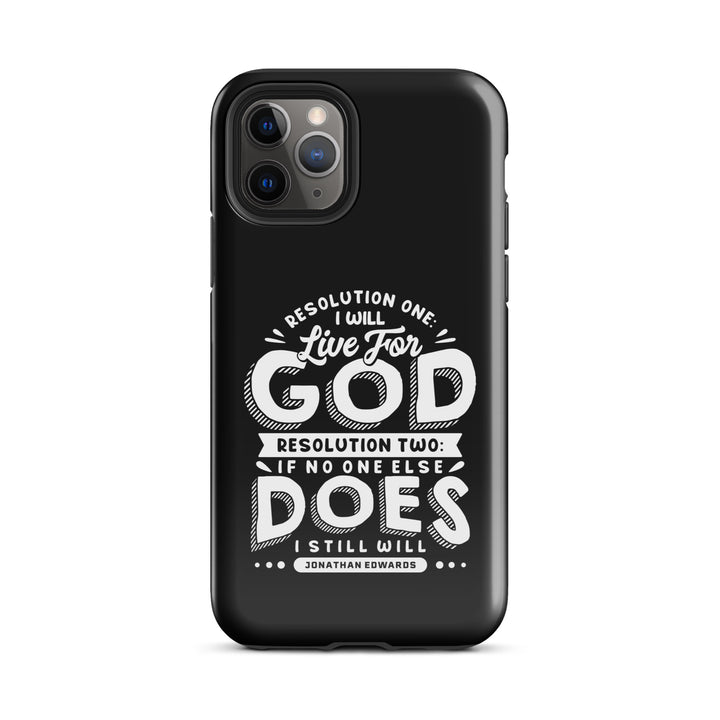 Christian Phone Case Live For God Black for iPhone® iPhone® Phone Cases Glossy iPhone 11 Pro 