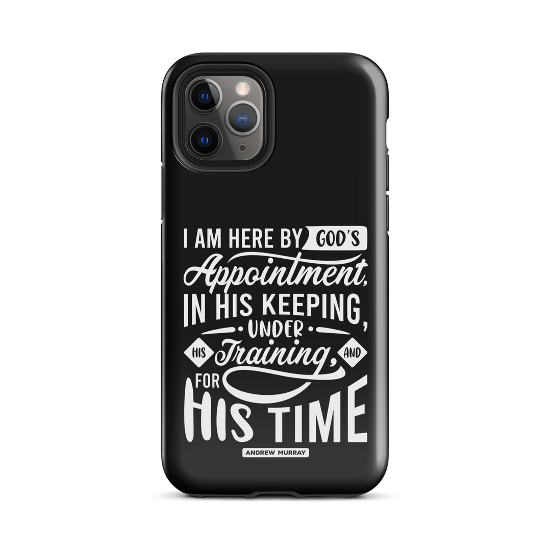 Christian Phone Case His Time Black for iPhone® iPhone® Phone Cases Glossy iPhone 11 Pro 