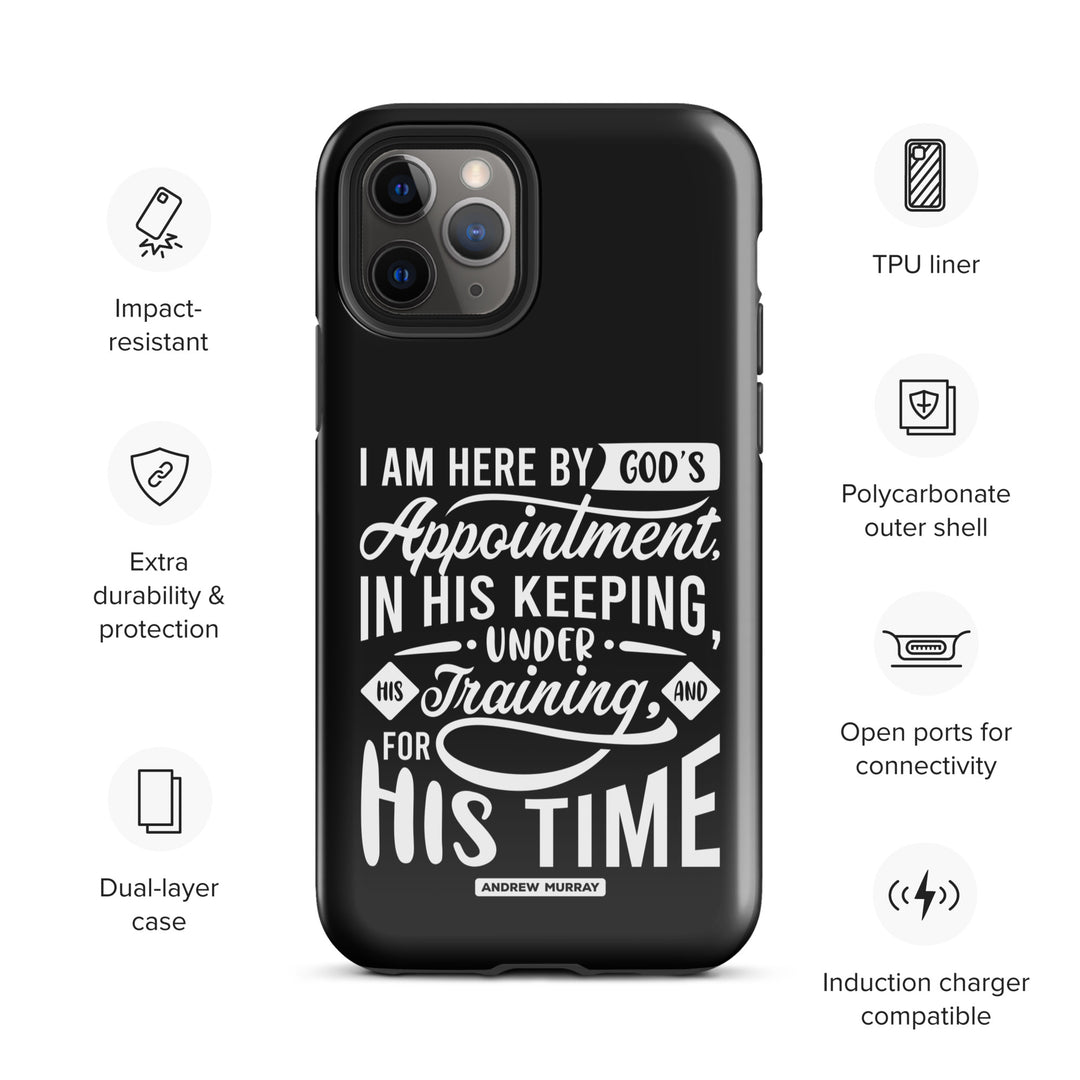 Christian Phone Case His Time Black for iPhone® iPhone® Phone Cases   