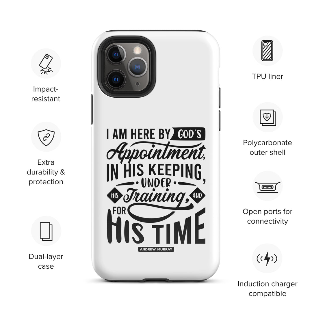 Christian Phone Case His Time White for iPhone® iPhone® Phone Cases   