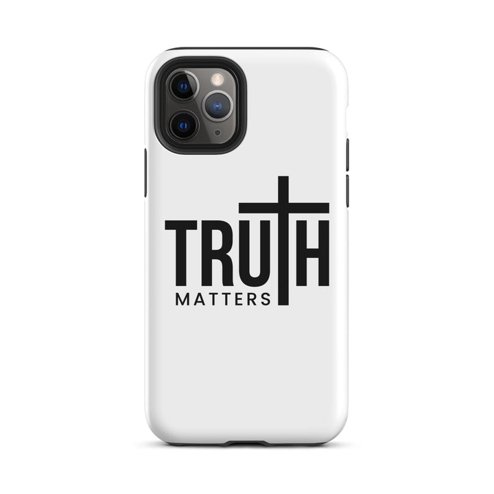 Christian Phone Case Truth Matters White for iPhone® iPhone® Phone Cases Glossy iPhone 11 Pro 