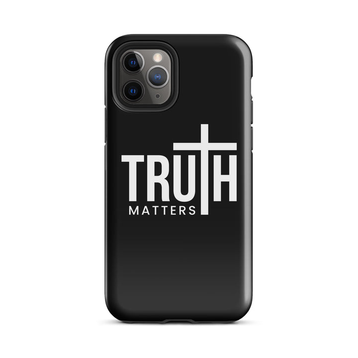 Christian Phone Case Truth Matters Black for iPhone® iPhone® Phone Cases Glossy iPhone 11 Pro 