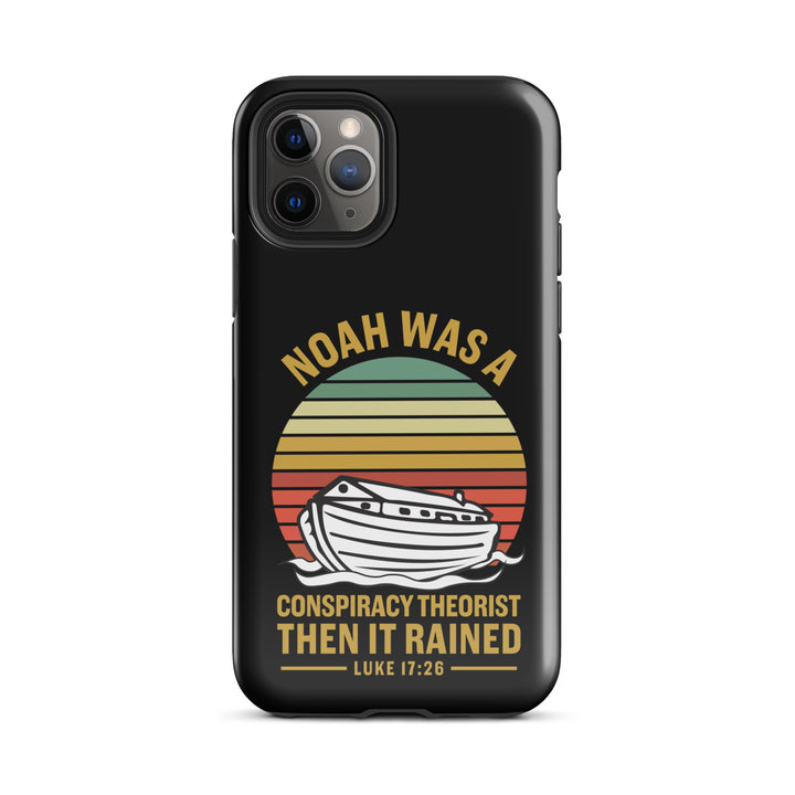 Christian Phone Case Noah Conspiracy Black for iPhone® iPhone® Phone Cases Glossy iPhone 11 Pro 