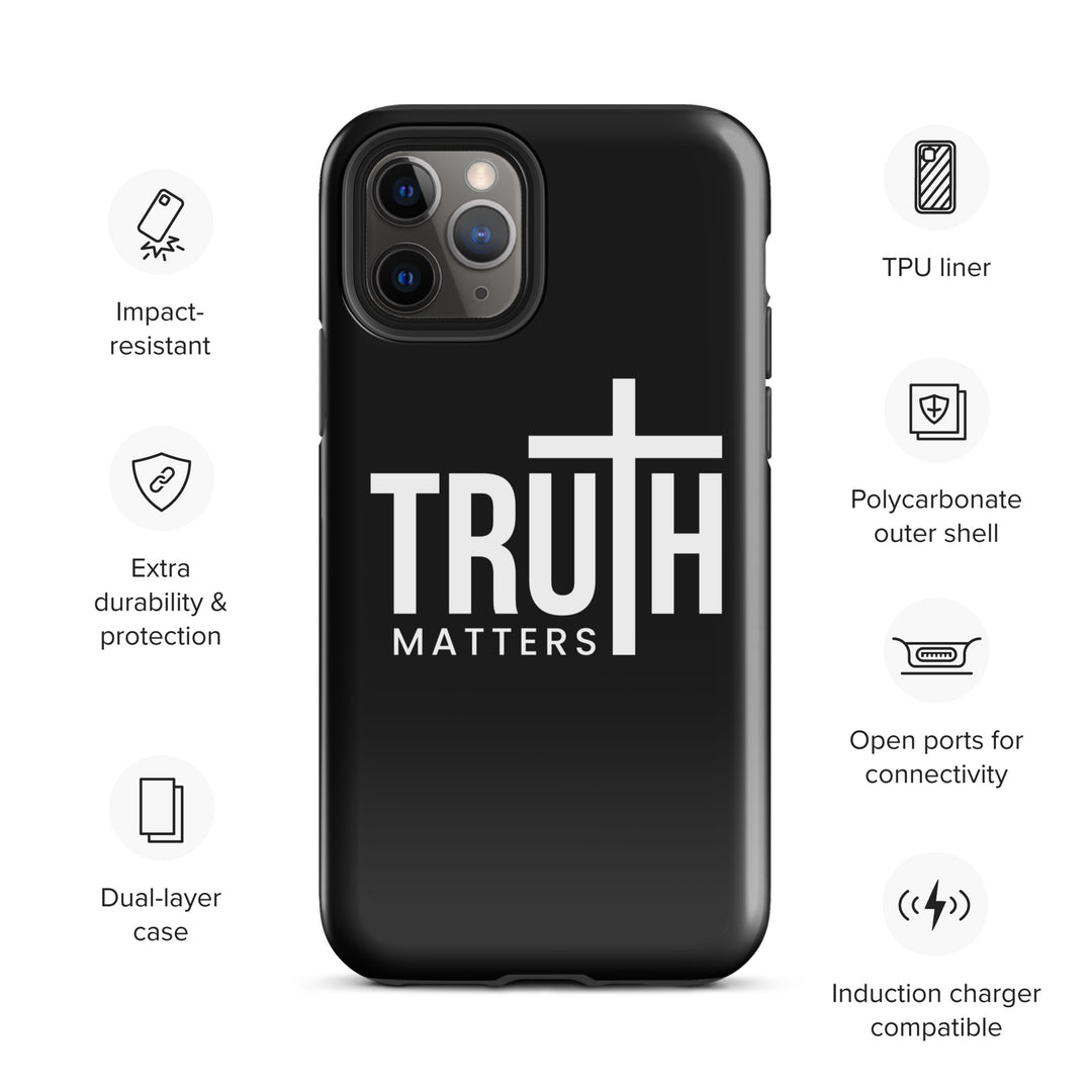 Christian Phone Case Truth Matters Black for iPhone® iPhone® Phone Cases   