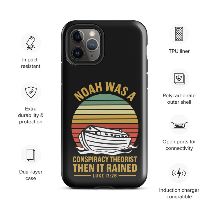 Christian Phone Case Noah Conspiracy Black for iPhone® iPhone® Phone Cases   