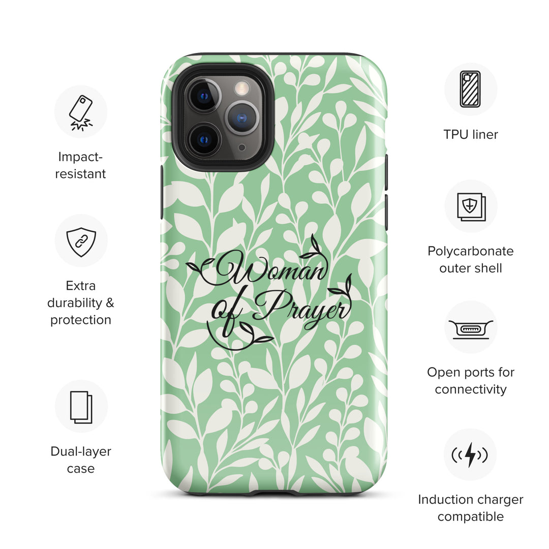 Christian Phone Case Woman of Prayer Green for iPhone® iPhone® Phone Cases   