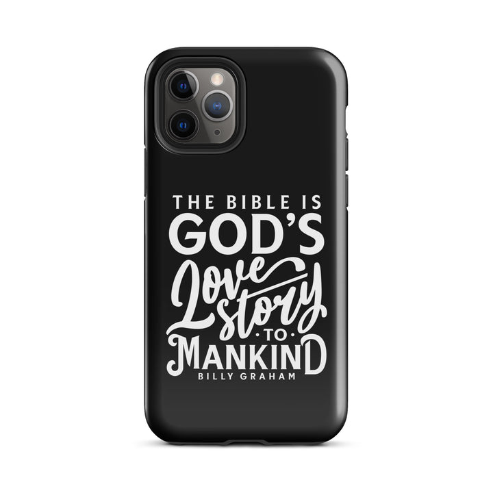 Christian Phone Case God's Love Story Black for iPhone® iPhone® Phone Cases Glossy iPhone 11 Pro 