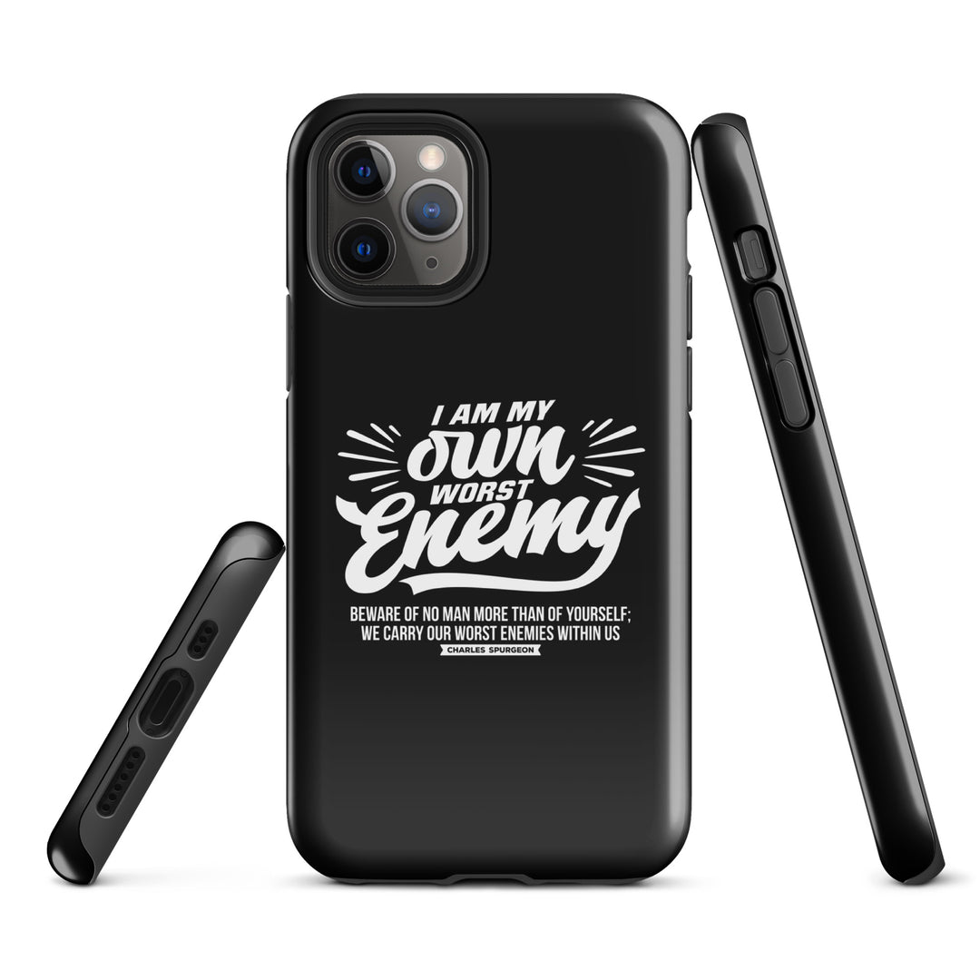 Christian Phone Case Worst Enemy Black for iPhone® iPhone® Phone Cases   