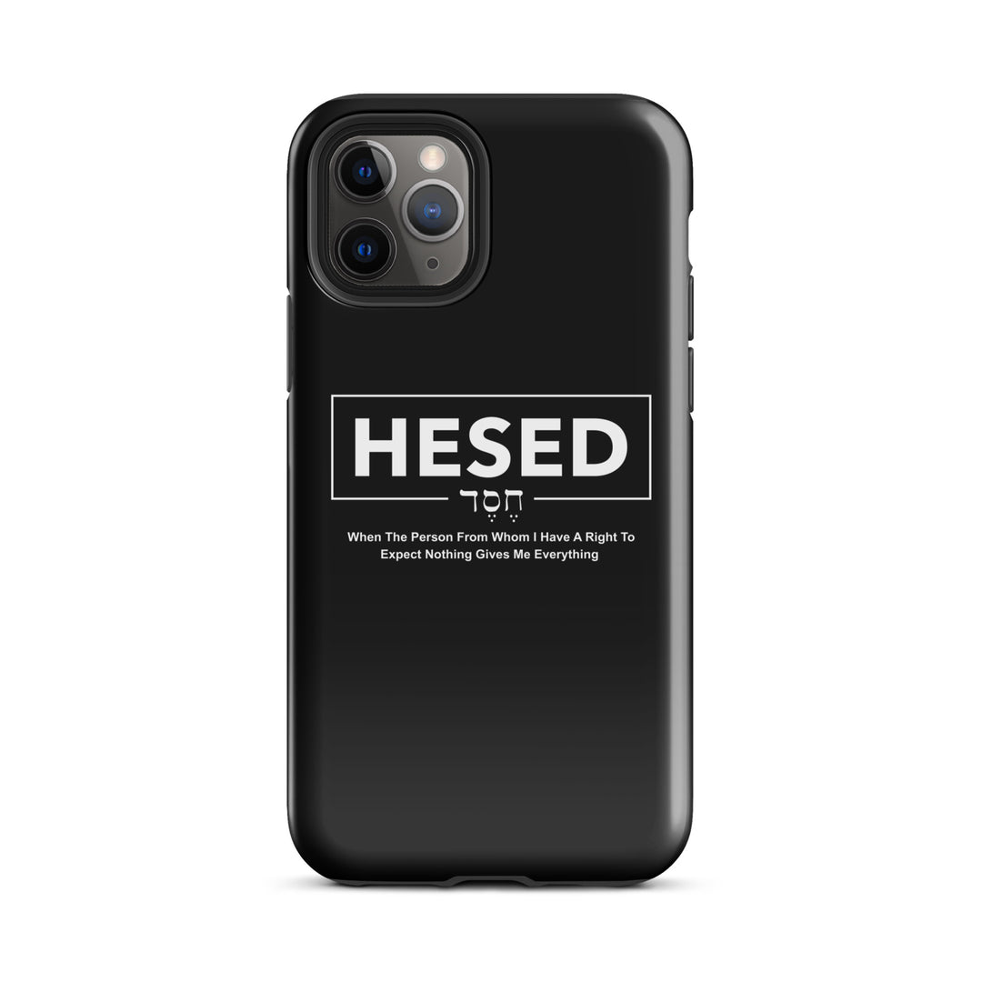 Christian Phone Case Hesed Everything Black for iPhone® iPhone® Phone Cases Glossy iPhone 11 Pro 