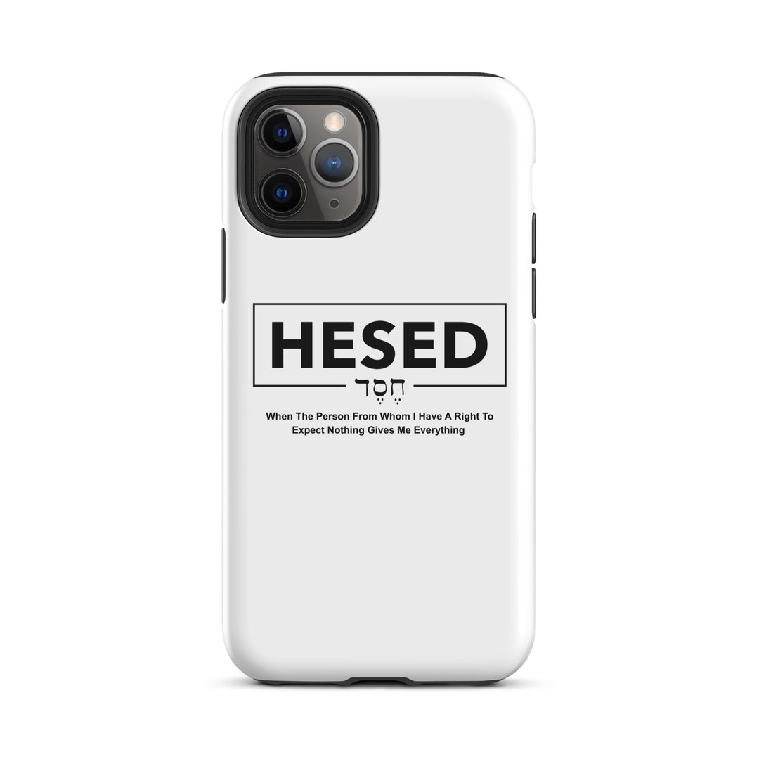 Christian Phone Case Hesed Everything White for iPhone® iPhone® Phone Cases Glossy iPhone 11 Pro 