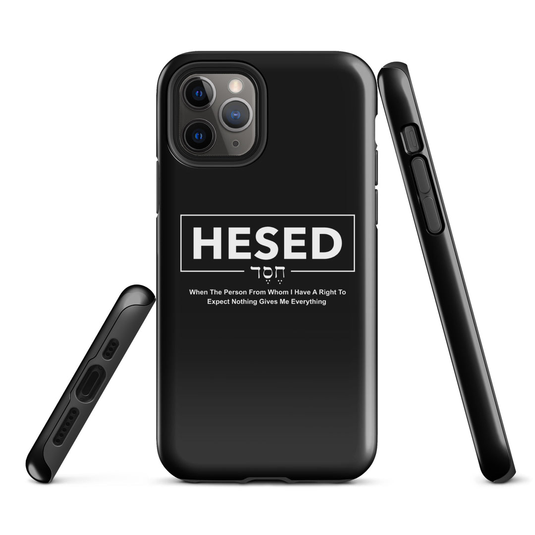 Christian Phone Case Hesed Everything Black for iPhone® iPhone® Phone Cases   