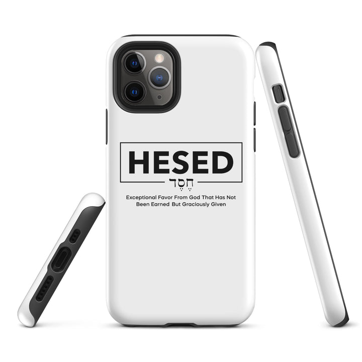 Christian Phone Case Hesed Hebrew Exceptional Favor White for iPhone® iPhone® Phone Cases   