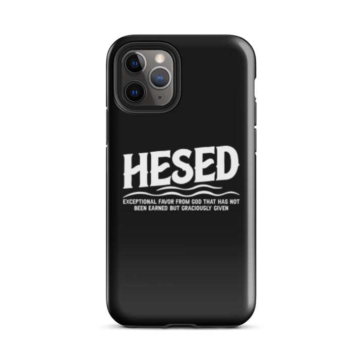 Christian Phone Case Hesed Exceptional Favor Black for iPhone® iPhone® Phone Cases Glossy iPhone 11 Pro 