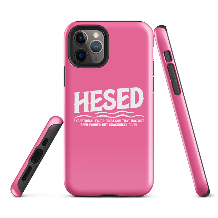 Christian Phone Case Hesed Exceptional Favor Pink for iPhone® iPhone® Phone Cases   