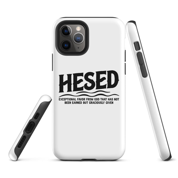 Christian Phone Case Hesed Exceptional Favor White for iPhone® iPhone® Phone Cases   