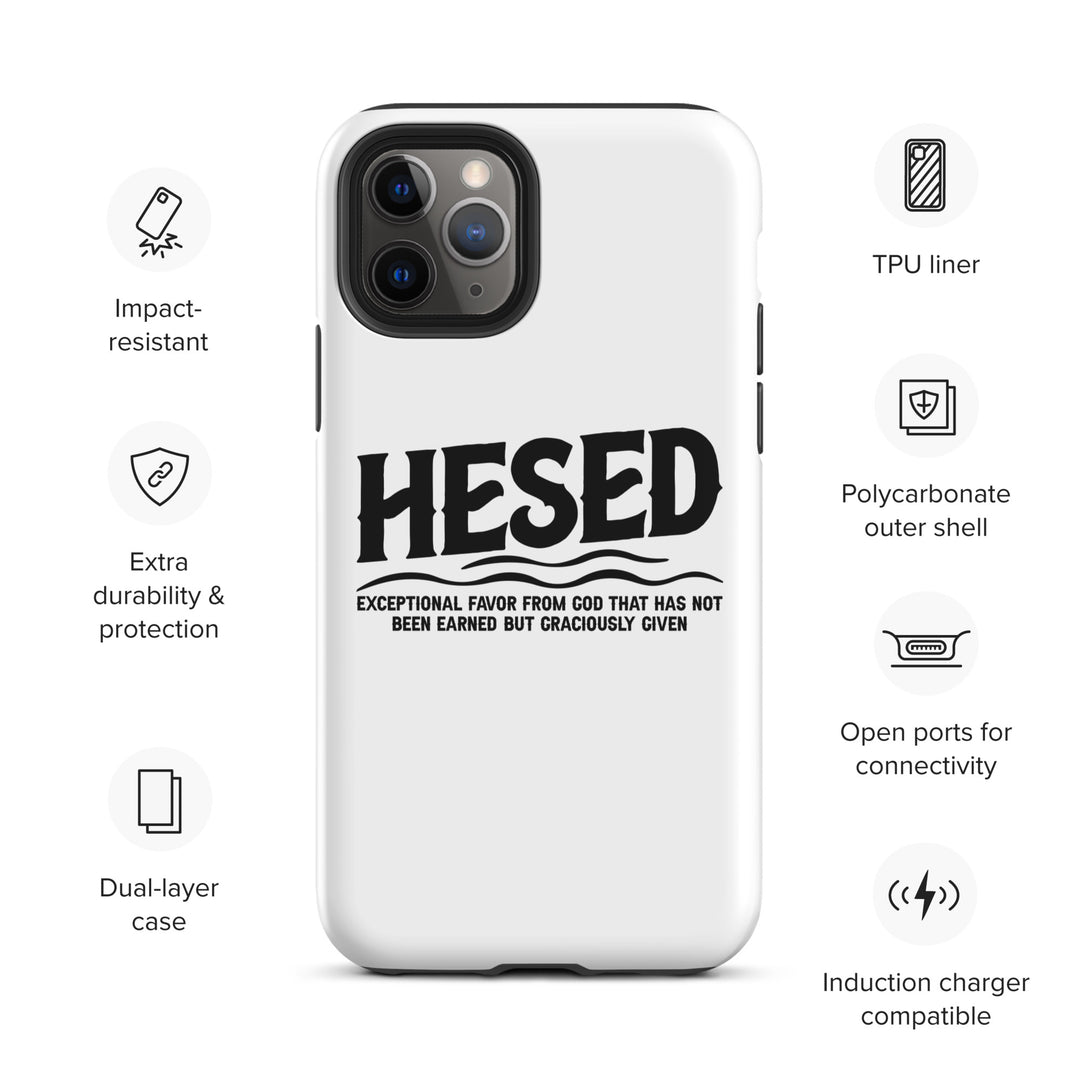 Christian Phone Case Hesed Exceptional Favor White for iPhone® iPhone® Phone Cases   