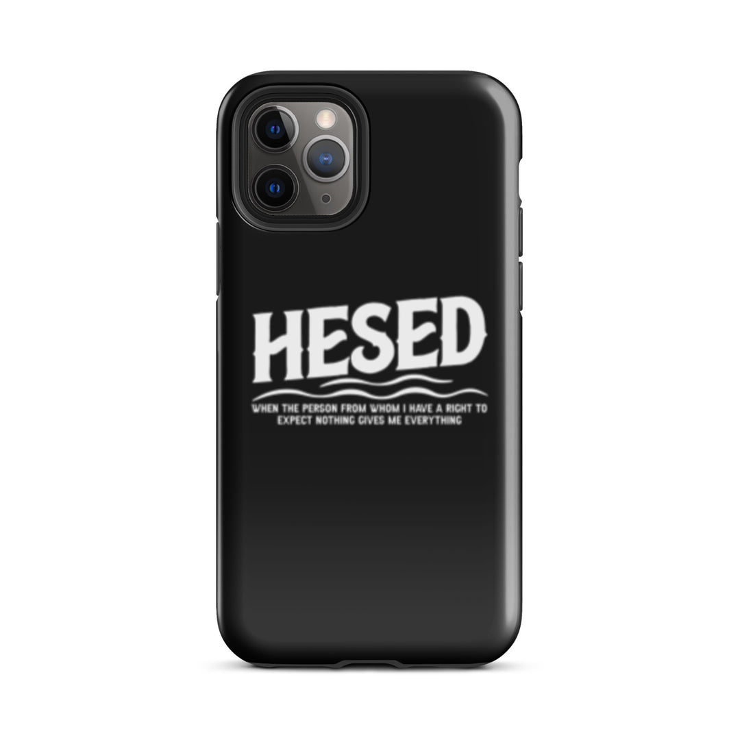 Christian Phone Case Hesed Everything Black for iPhone® iPhone® Phone Cases Glossy iPhone 11 Pro 