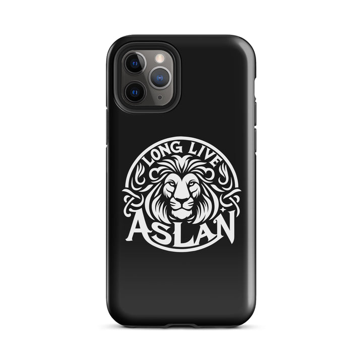 Christian Phone Case Long Live Aslan Black for iPhone® iPhone® Phone Cases Glossy iPhone 11 Pro 