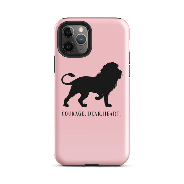 Christian Phone Case Courage Dear Heart Pink for iPhone® iPhone® Phone Cases Glossy iPhone 11 Pro 