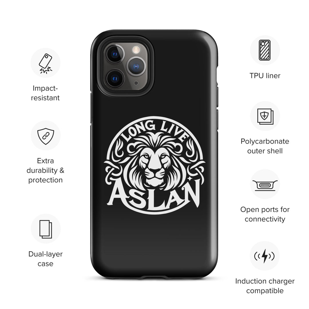 Christian Phone Case Long Live Aslan Black for iPhone® iPhone® Phone Cases   