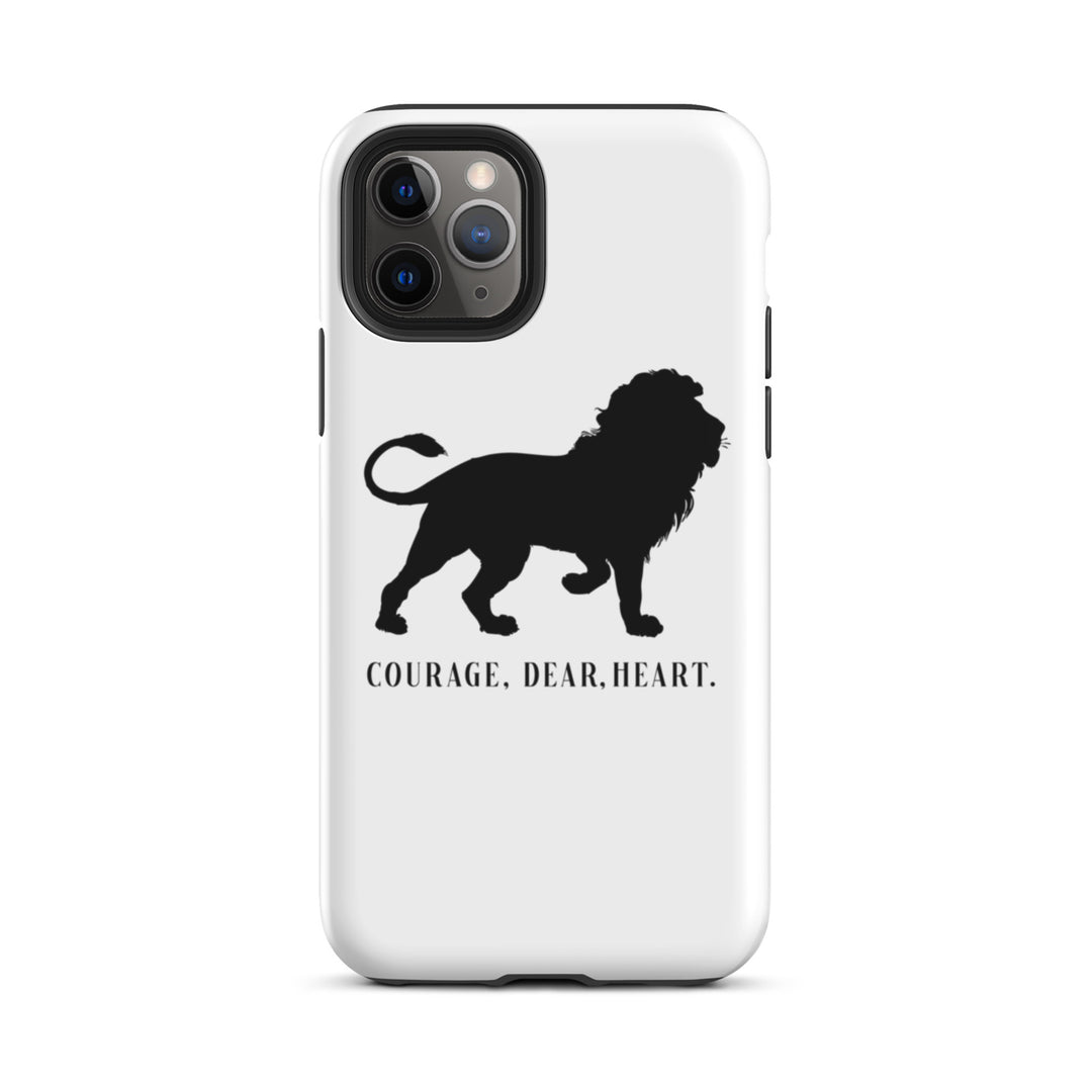 Christian Phone Case Courage Dear Heart White for iPhone® iPhone® Phone Cases Glossy iPhone 11 Pro 