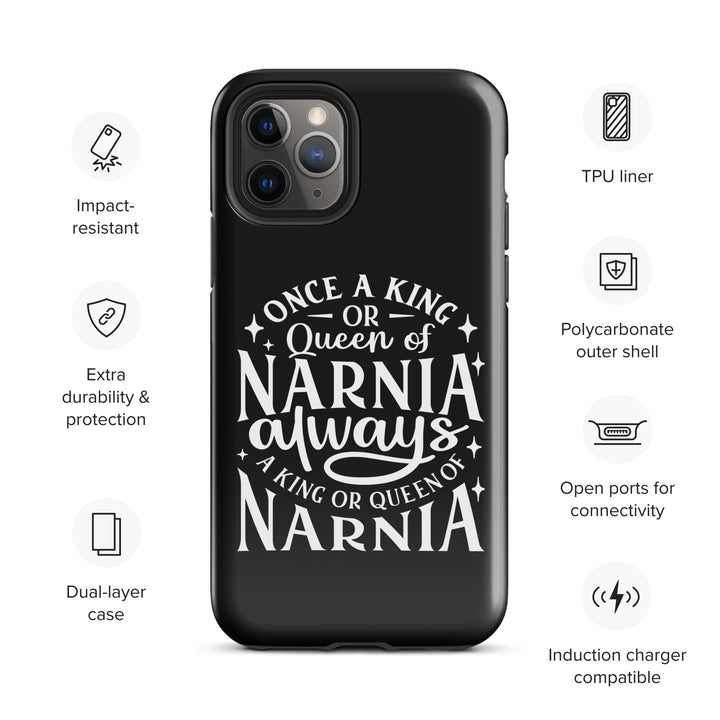 Christian Phone Case King or Queen Narnia Black for iPhone® iPhone® Phone Cases   