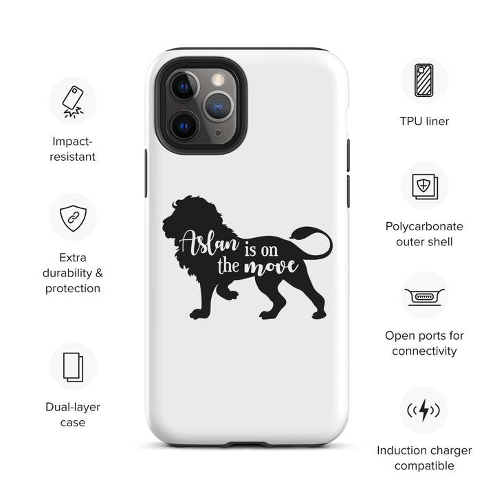 Christian Phone Case Aslan Is On The Move White for iPhone® iPhone® Phone Cases   