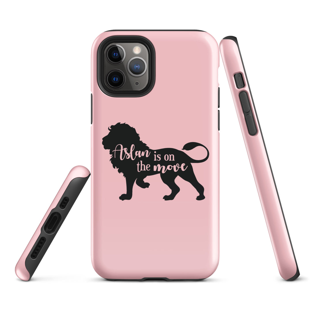 Christian Phone Case Aslan Is On Move Pink for iPhone® iPhone® Phone Cases   