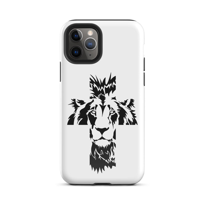 Christian Phone Case Aslan Cross White for iPhone® iPhone® Phone Cases Glossy iPhone 11 Pro 