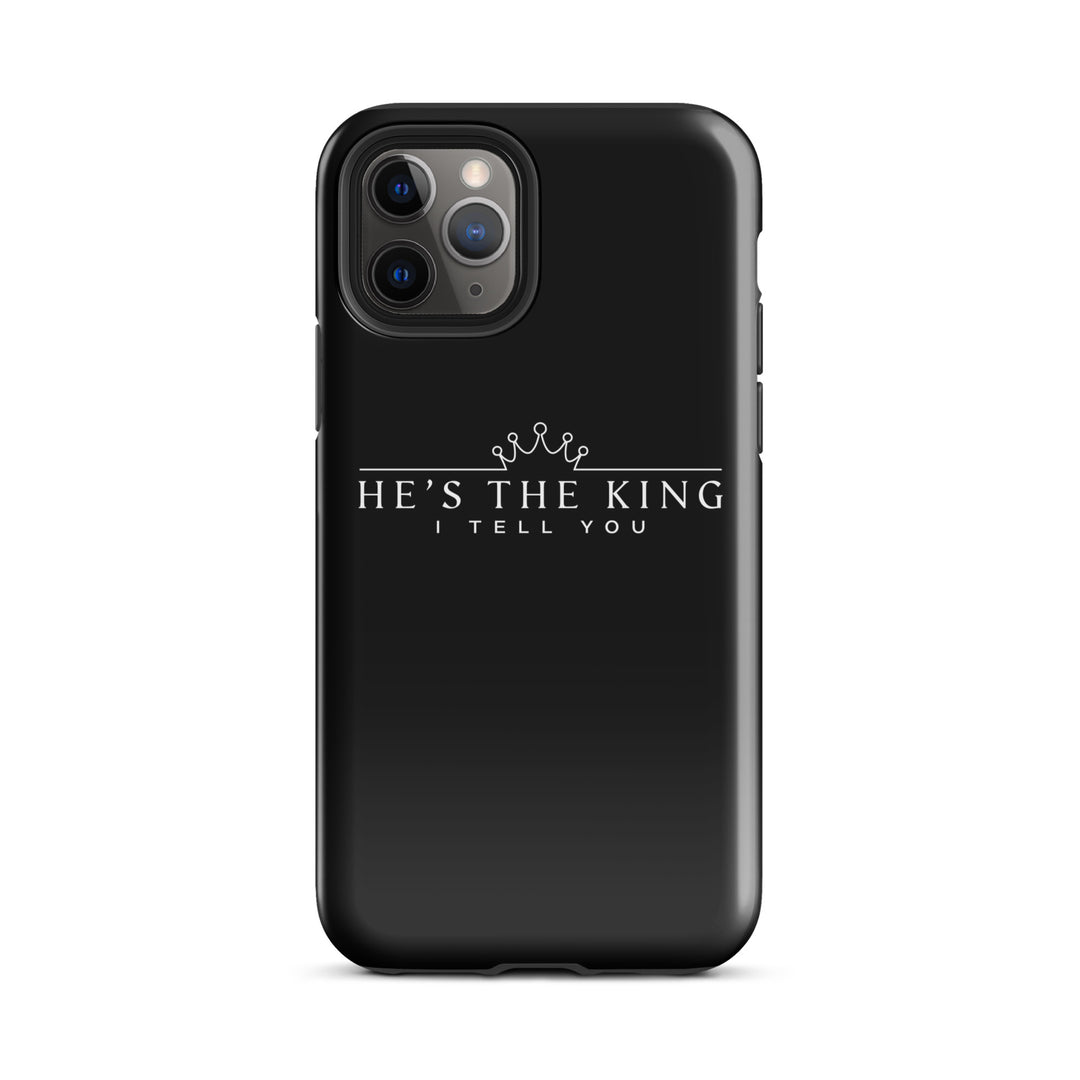 Christian Phone Case He's The King Black for iPhone® iPhone® Phone Cases Glossy iPhone 11 Pro 