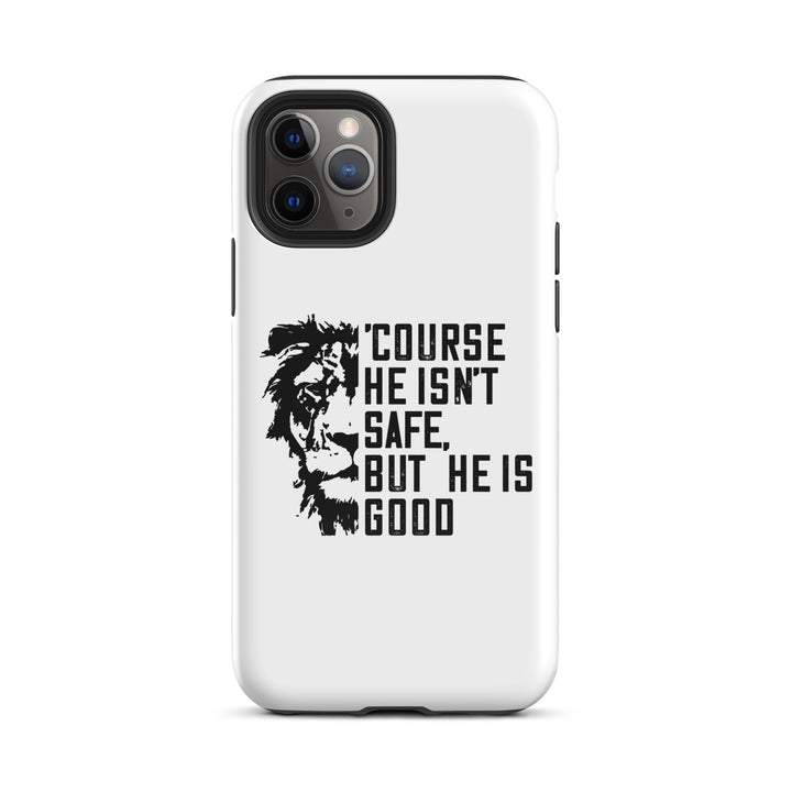 Christian Phone Case 'Course He Isn't Safe White for iPhone® iPhone® Phone Cases Glossy iPhone 11 Pro 