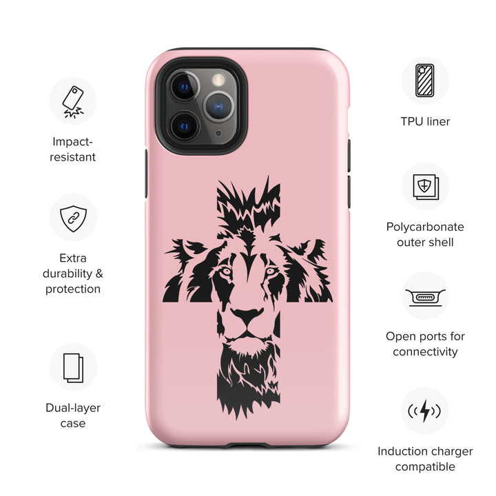 Christian Phone Case Aslan Cross Pink for iPhone® iPhone® Phone Cases   