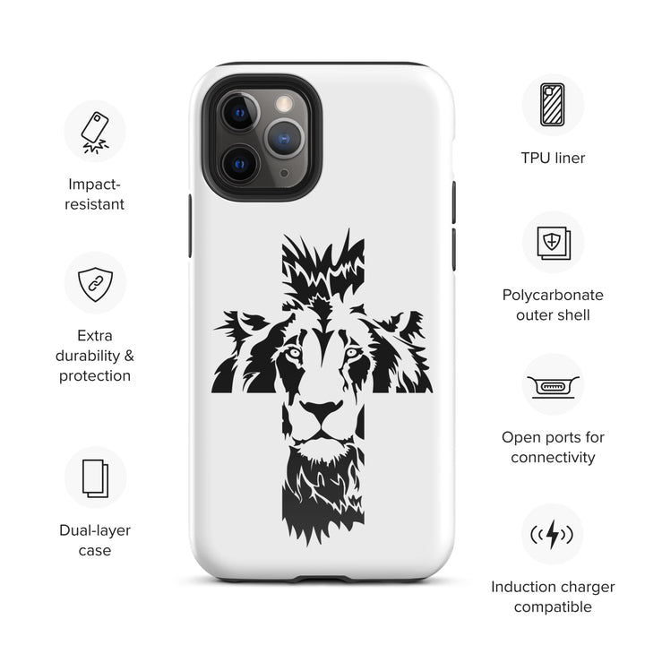 Christian Phone Case Aslan Cross White for iPhone® iPhone® Phone Cases   