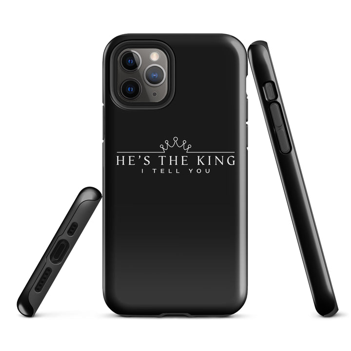 Christian Phone Case He's The King Black for iPhone® iPhone® Phone Cases   