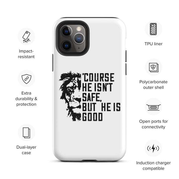 Christian Phone Case 'Course He Isn't Safe White for iPhone® iPhone® Phone Cases   