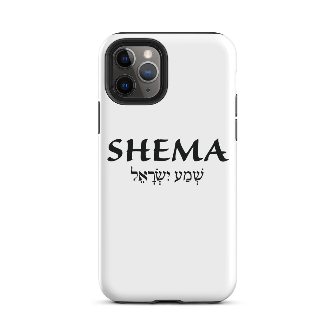 Christian Phone Case Shema Hebrew White for iPhone® iPhone® Phone Cases Glossy iPhone 11 Pro 