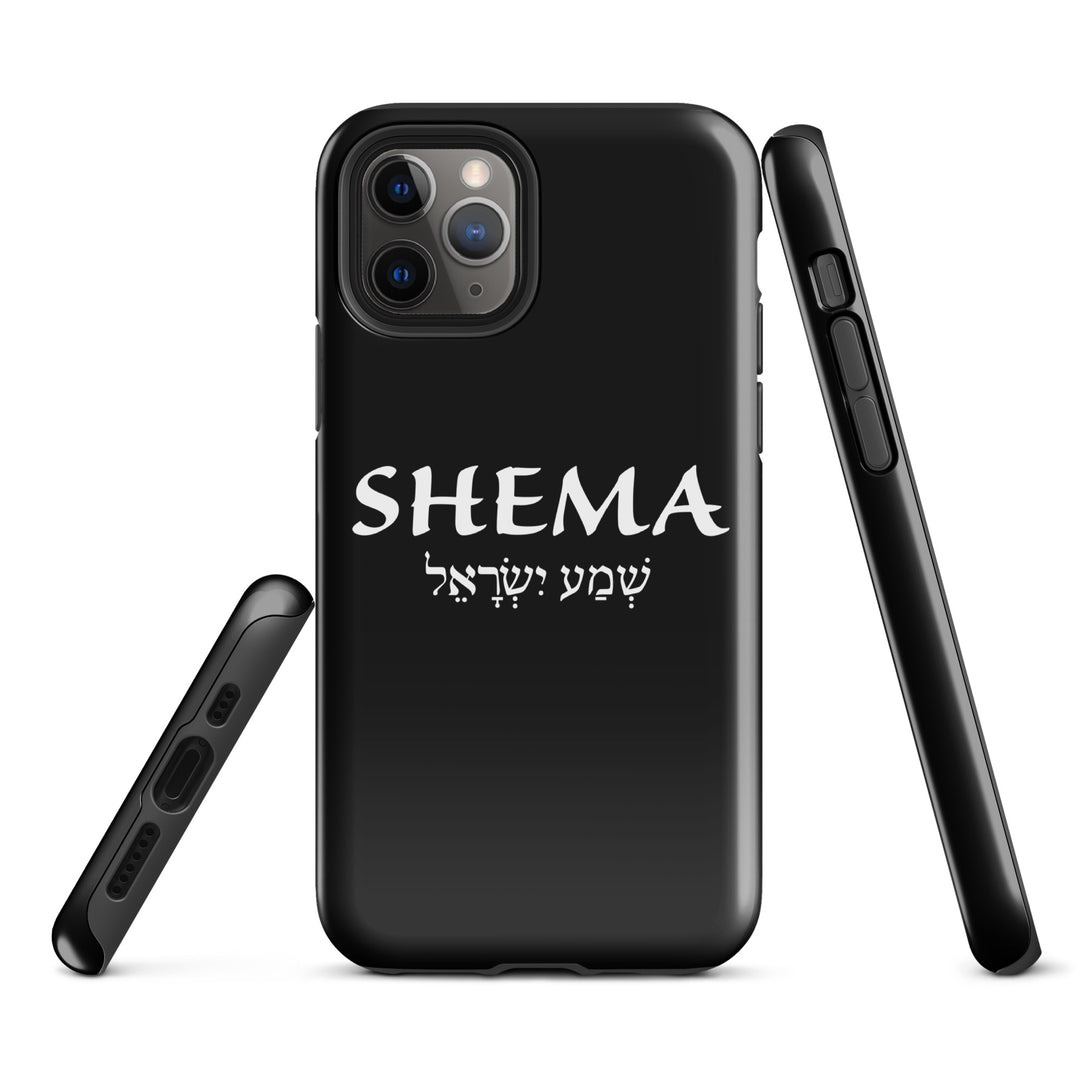 Christian Phone Case Shema Hebrew Black for iPhone® iPhone® Phone Cases   