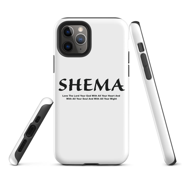 Christian Phone Case Shema Love The Lord White for iPhone® iPhone® Phone Cases   