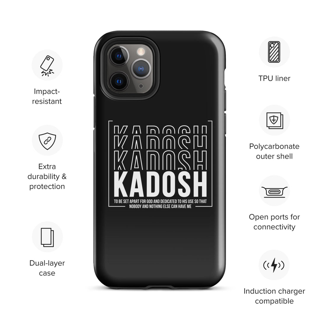 Christian Phone Case Kadosh Dedicated To His Use Black for iPhone® iPhone® Phone Cases   