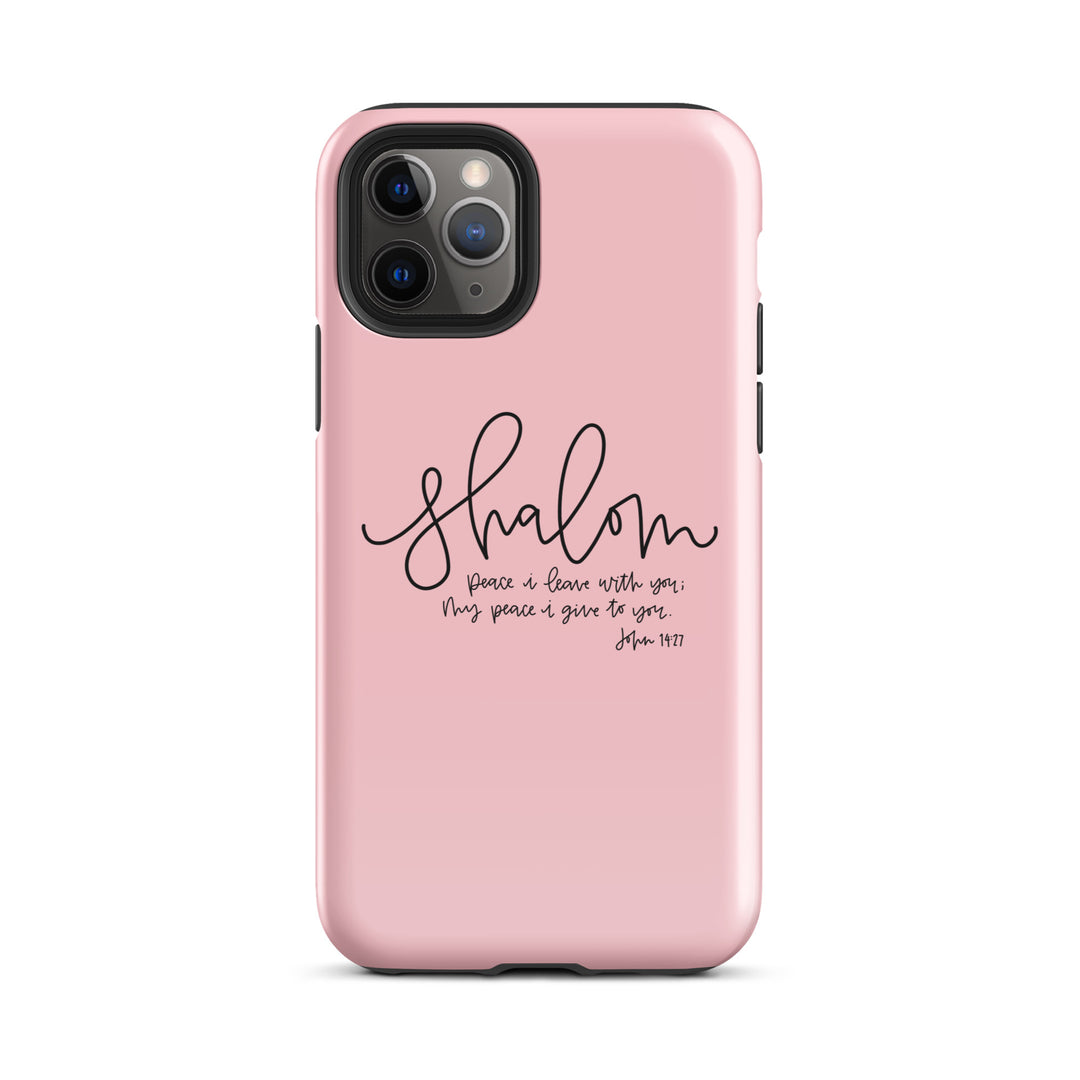 Christian Phone Case Shalom Pink for iPhone® iPhone® Phone Cases Glossy iPhone 11 Pro 