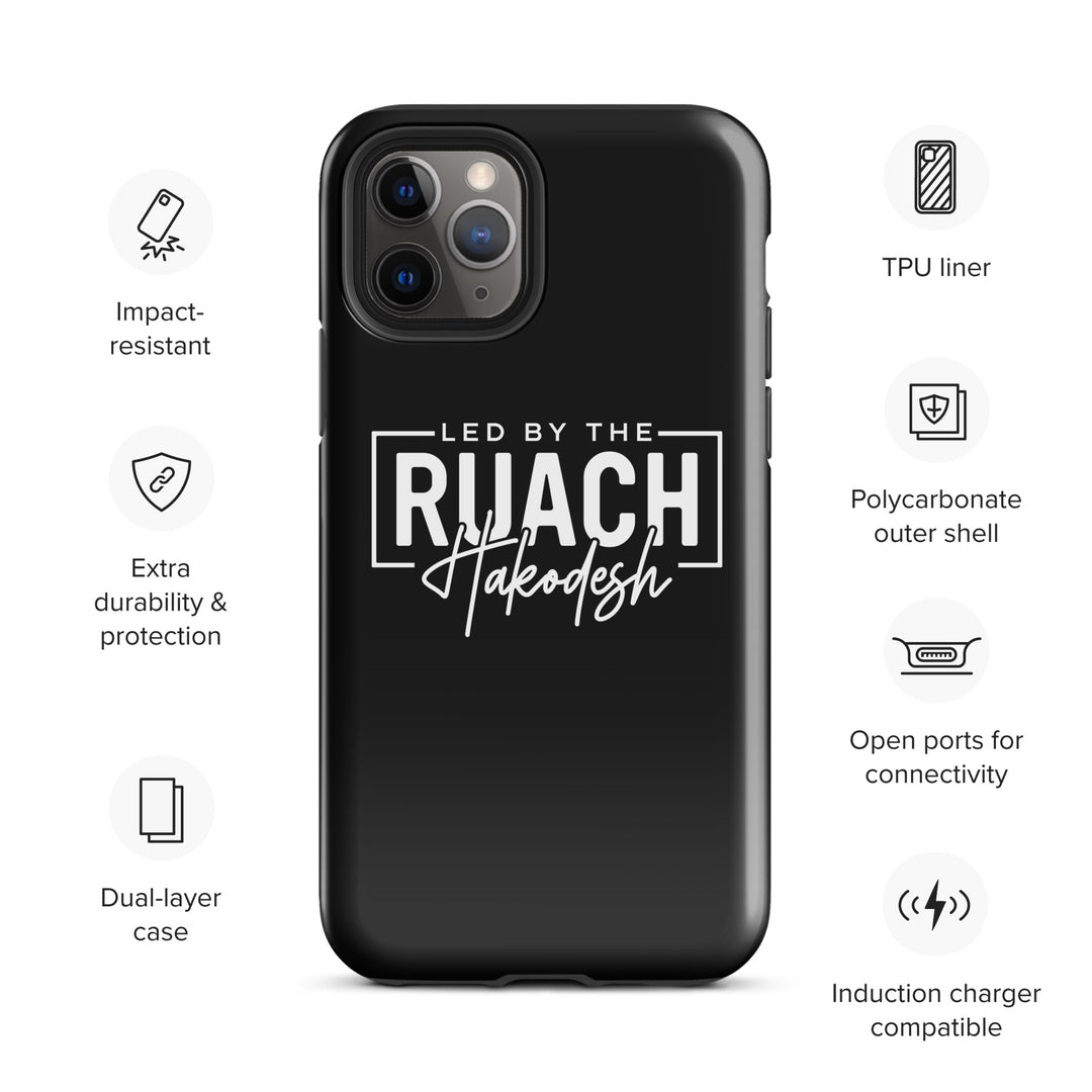 Christian Phone Case Led By Ruach Hakodesh Black for iPhone® iPhone® Phone Cases   