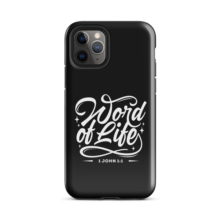 Christian Phone Case Word of Life Black for iPhone® iPhone® Phone Cases Glossy iPhone 11 Pro 