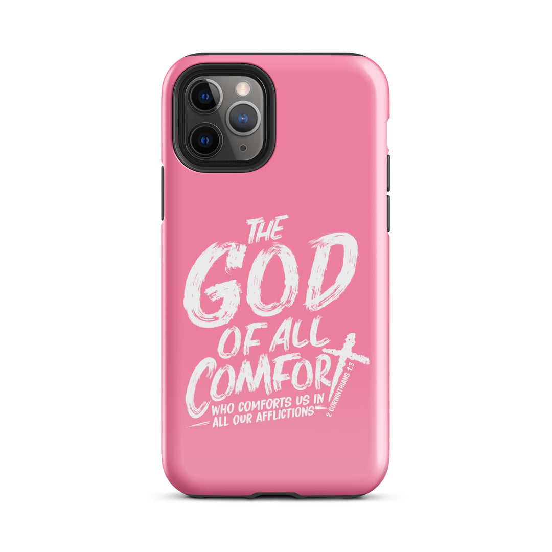 Christian Phone Case God of All Comfort Pink for iPhone® iPhone® Phone Cases Glossy iPhone 11 Pro 